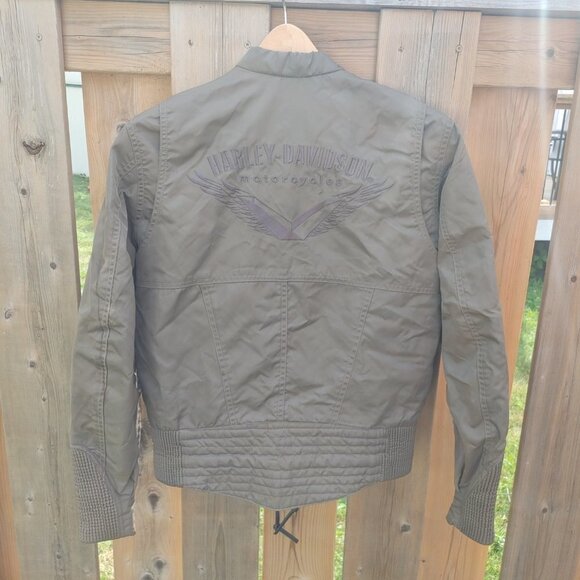 Harley Davidson Women's Biker Jacket Size Small - Picture 3 of 14